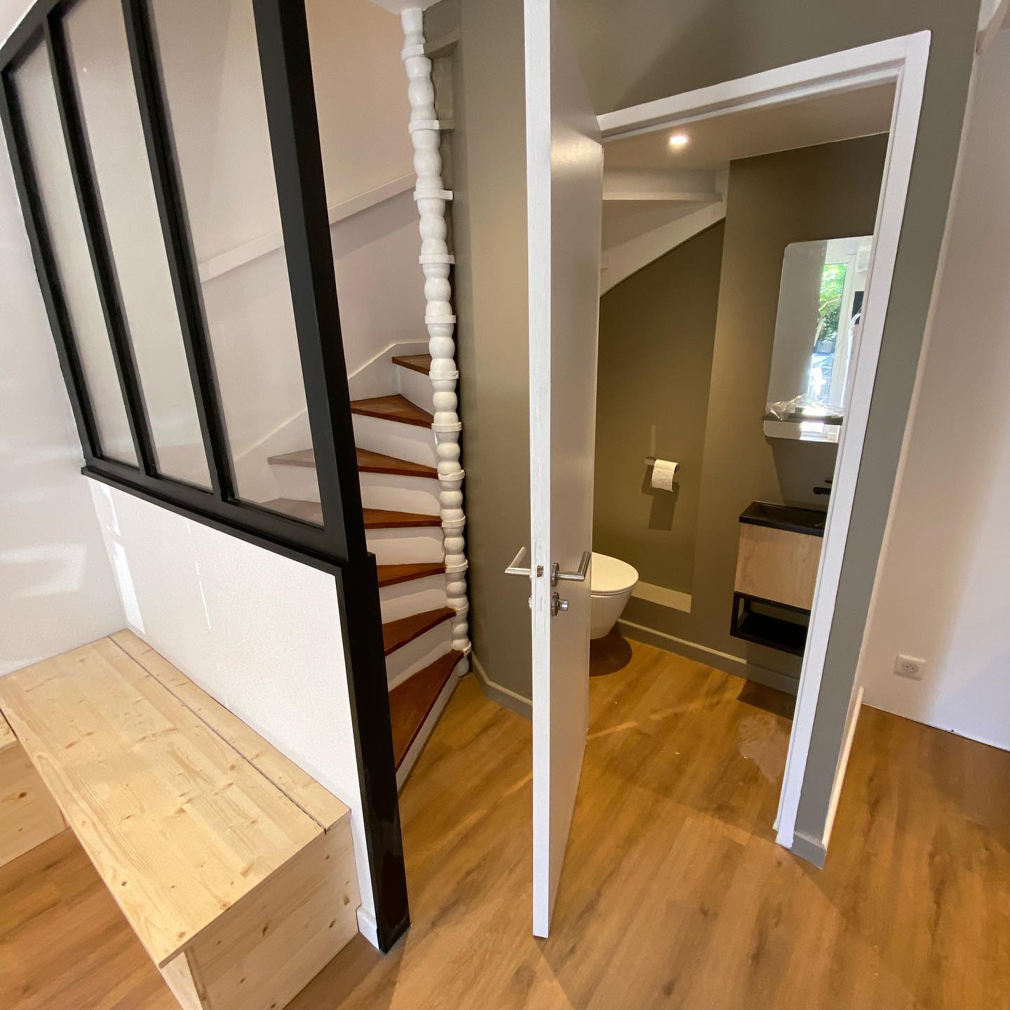appartement Seignosse escalier- Atelier JP Bouvée